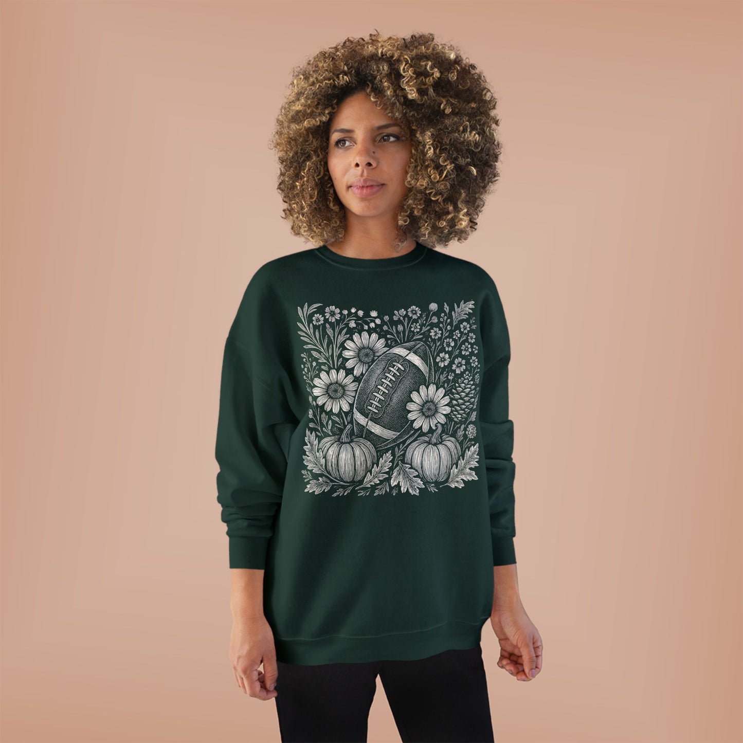 AUTUMN PUMPKIN FOOTBALL CREWNECK