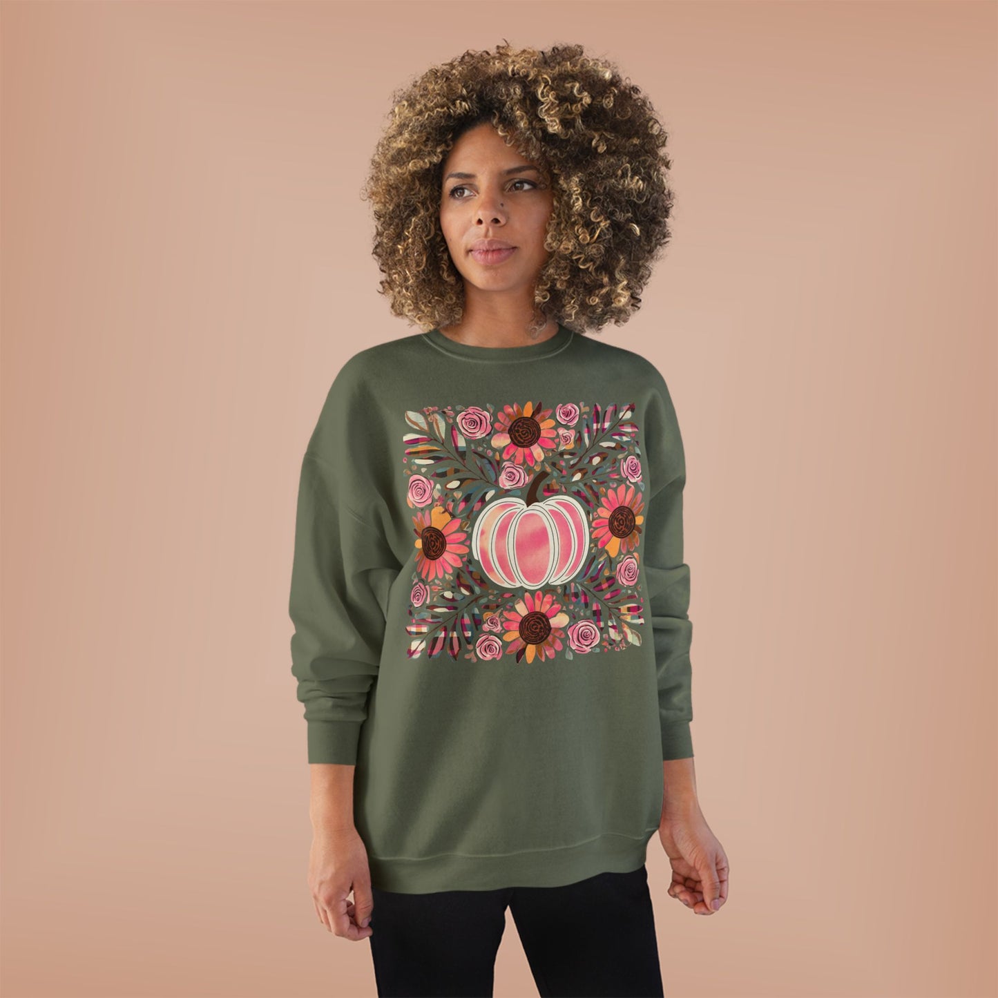 PAINTED PINK PUMPKIN CREWNECK