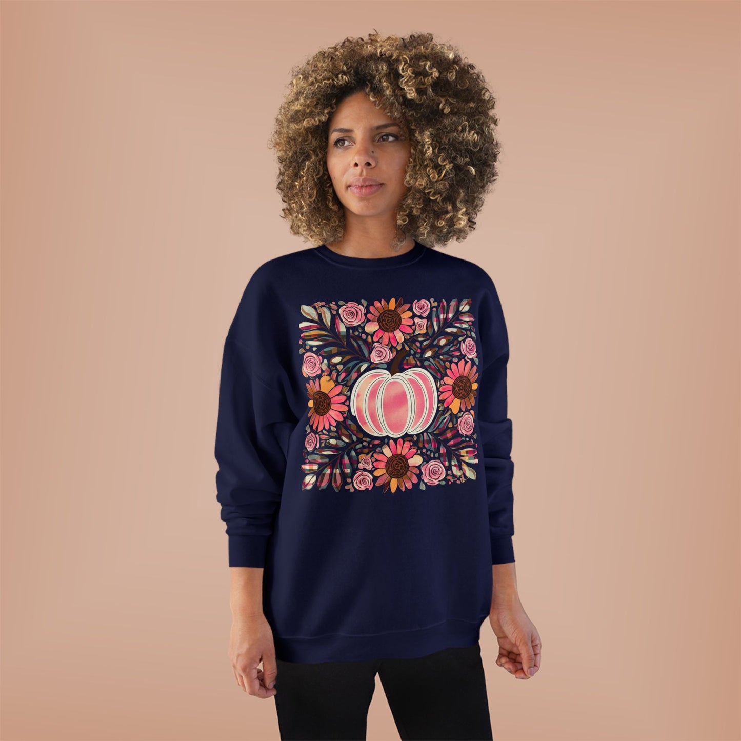 PAINTED PINK PUMPKIN CREWNECK