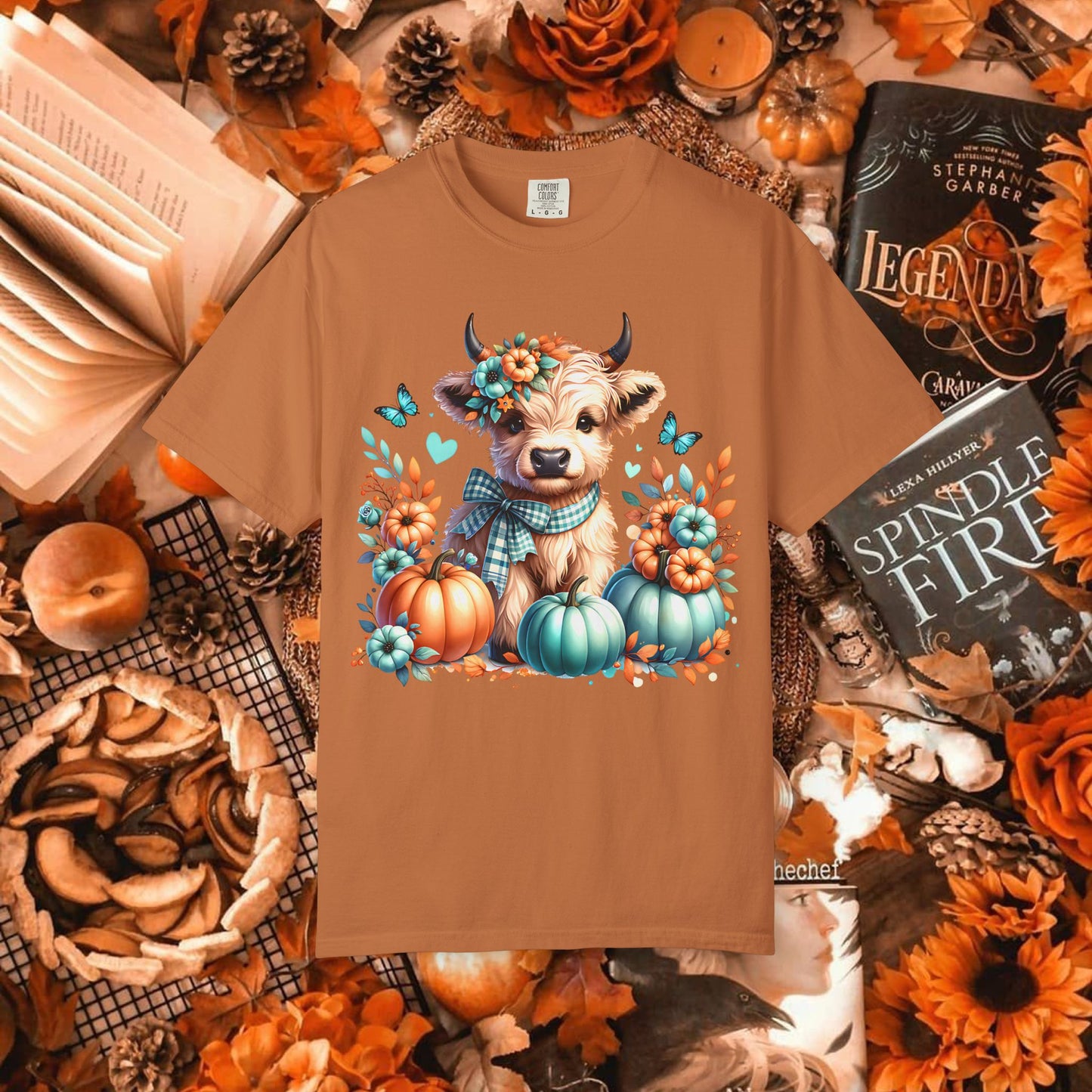 AUTUMN HIGHLAND COW TEE