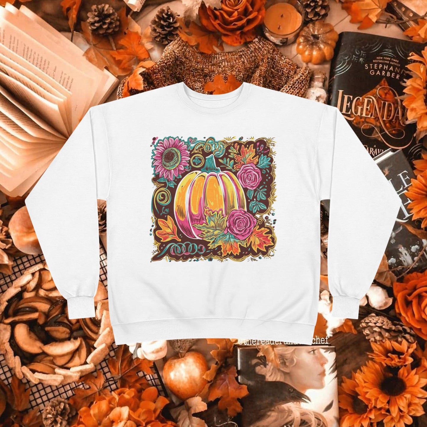 AUTUMN PAINTED PUMPKIN CREWNECK