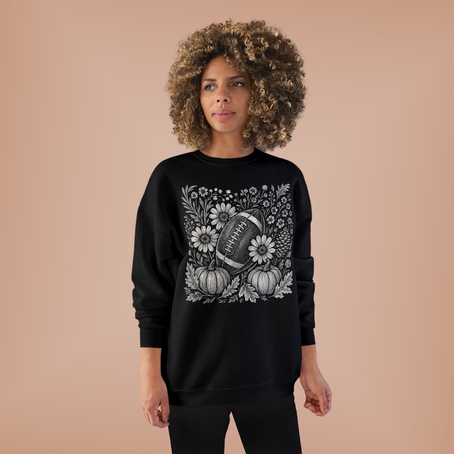 AUTUMN PUMPKIN FOOTBALL CREWNECK