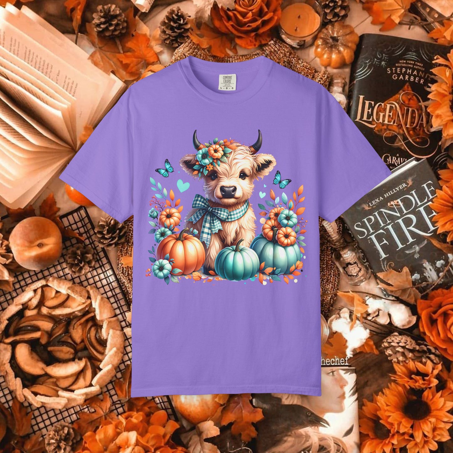 AUTUMN HIGHLAND COW TEE