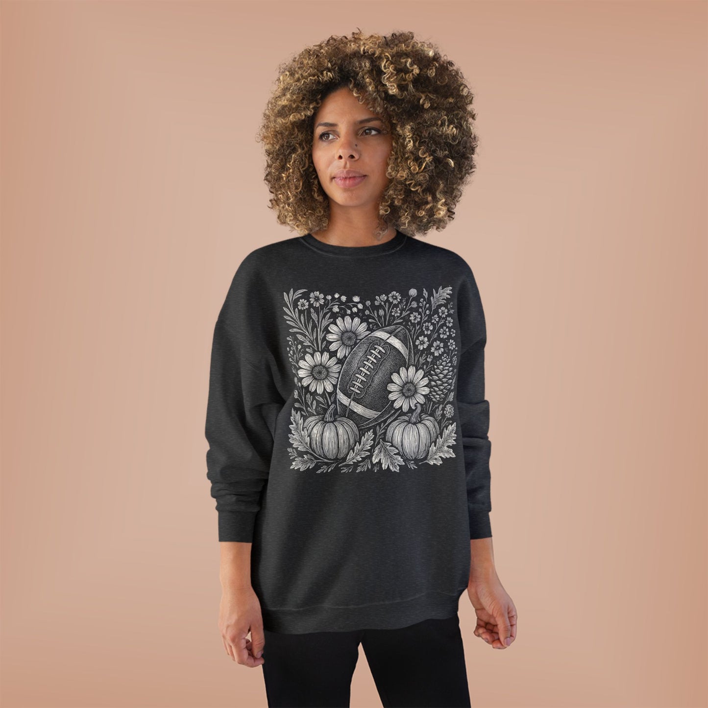 AUTUMN PUMPKIN FOOTBALL CREWNECK