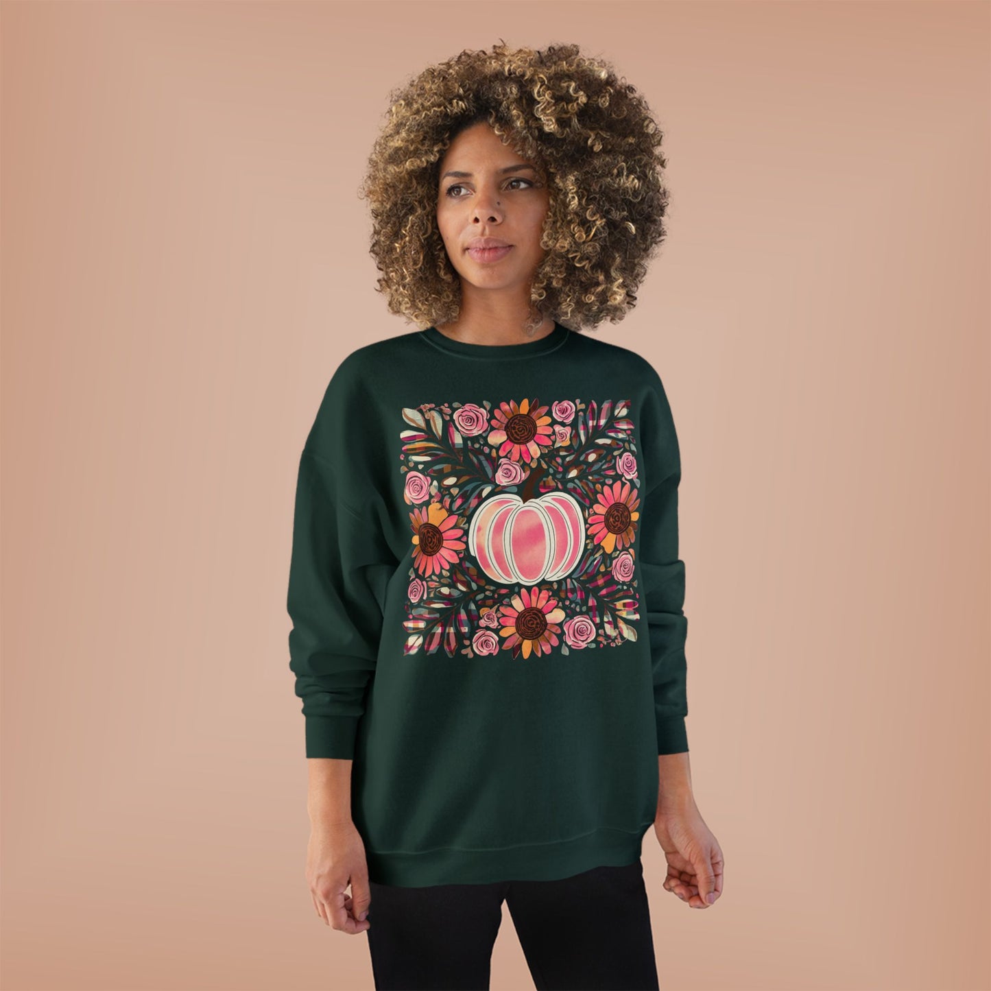 PAINTED PINK PUMPKIN CREWNECK