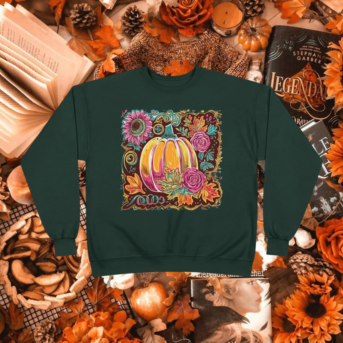 AUTUMN PAINTED PUMPKIN CREWNECK