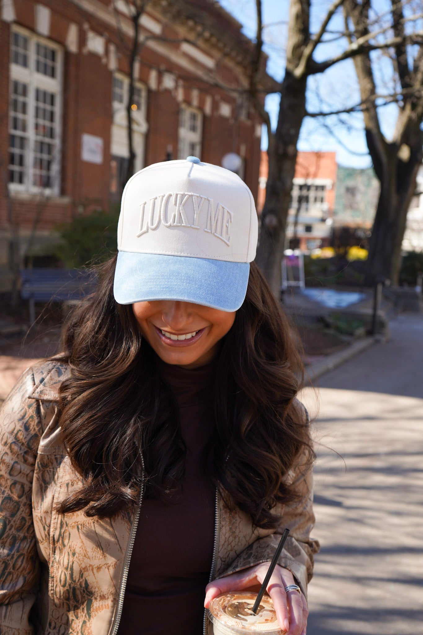 Lucky Me | Denim Trucker Hat