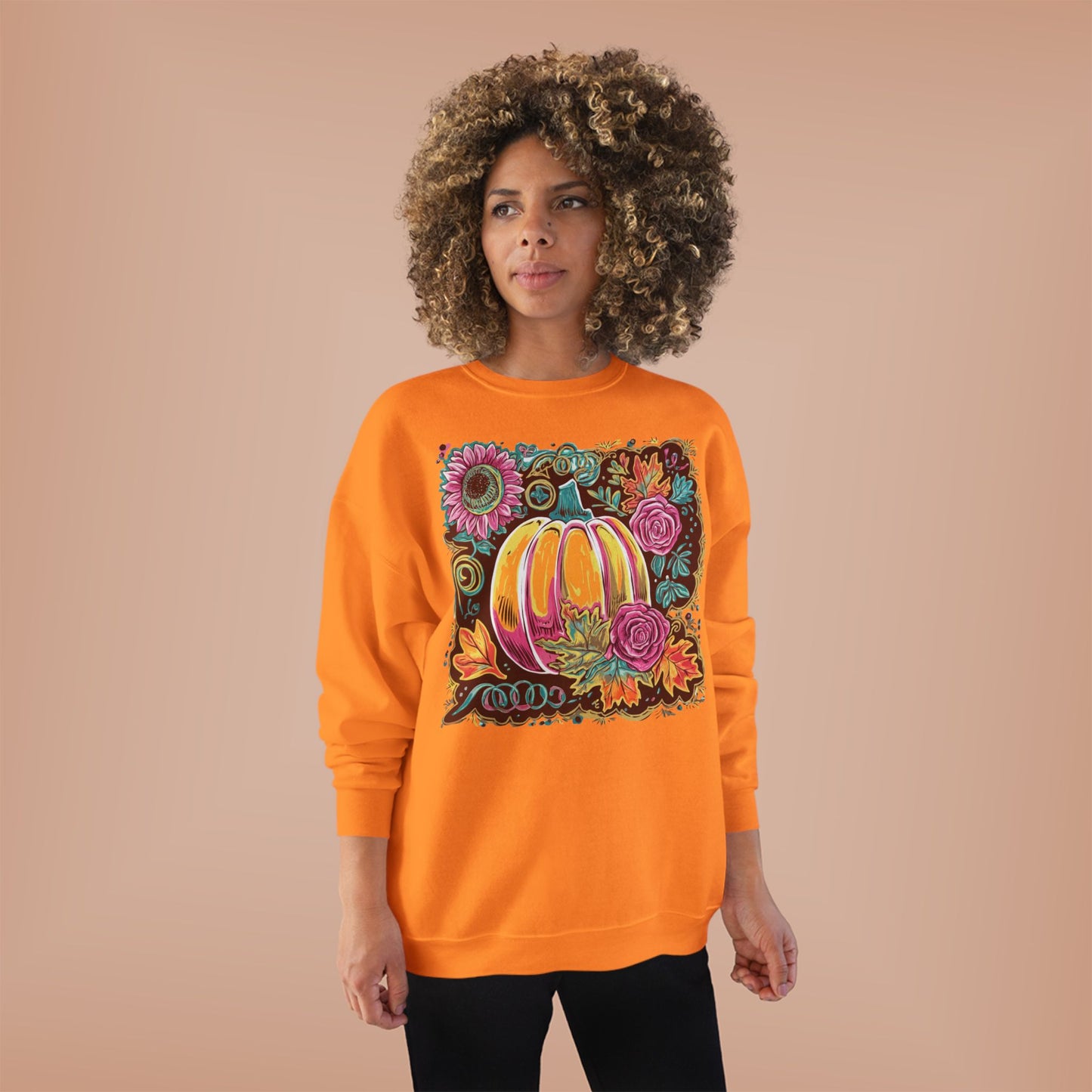 AUTUMN PAINTED PUMPKIN CREWNECK