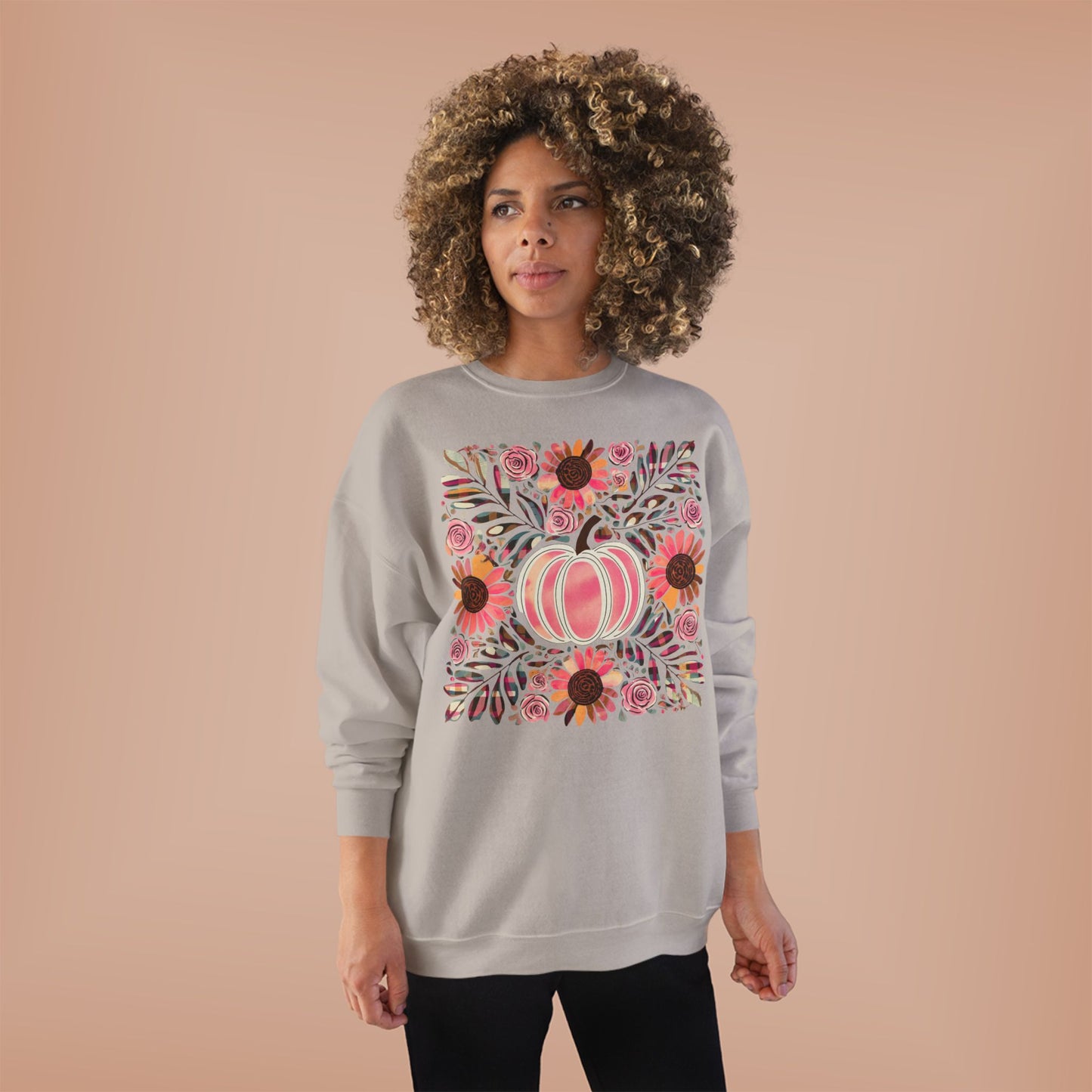 PAINTED PINK PUMPKIN CREWNECK