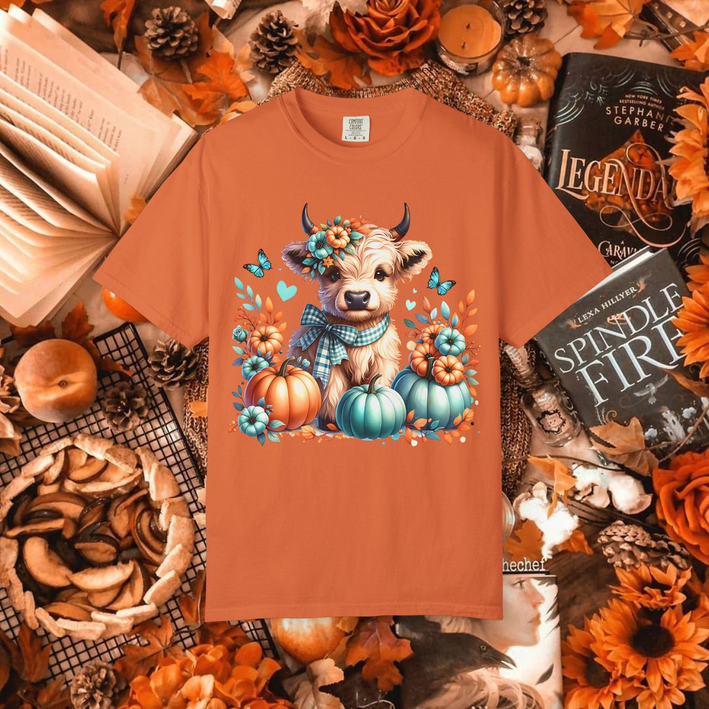 AUTUMN HIGHLAND COW TEE