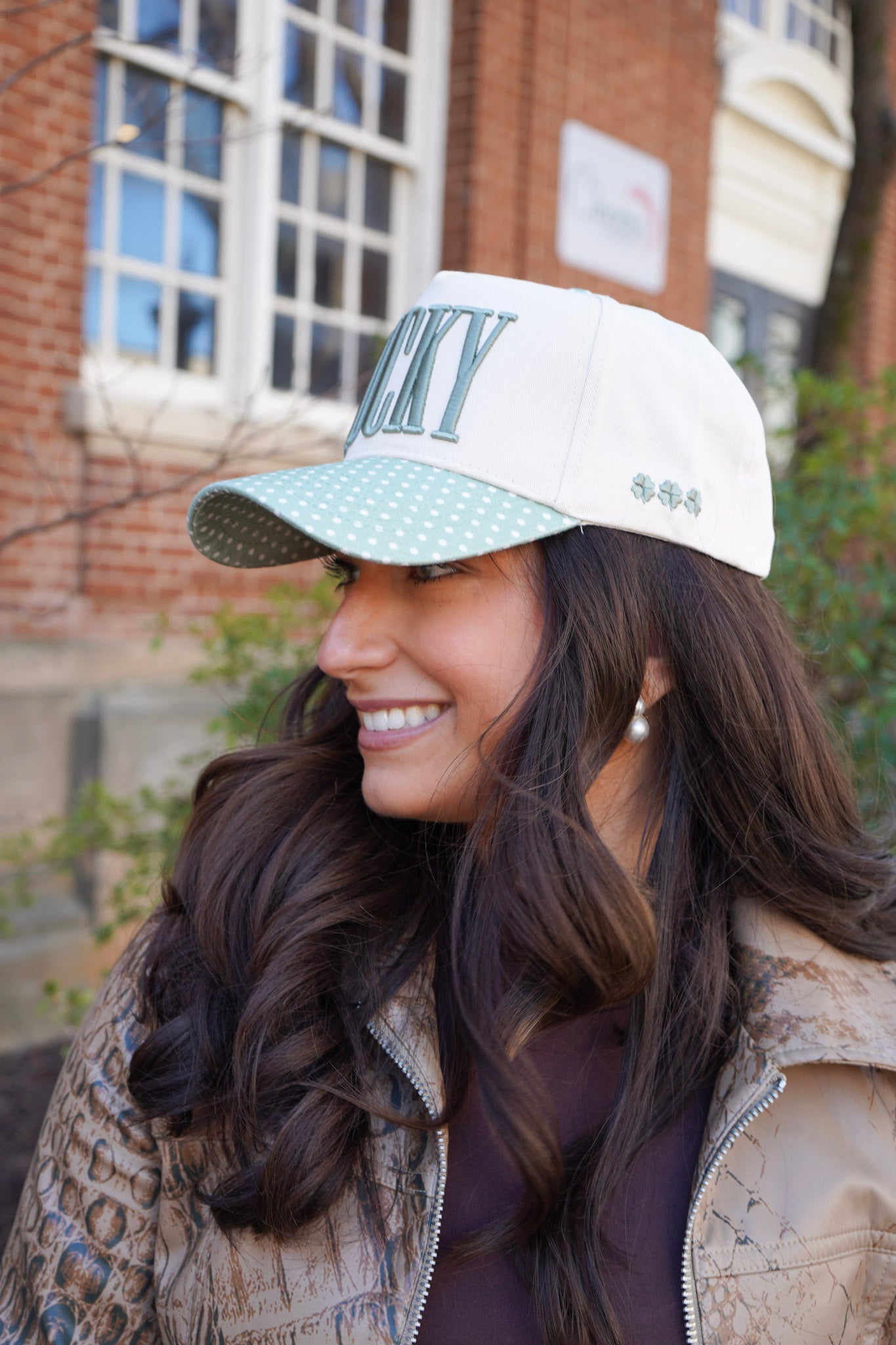 LUCKY | Polka Dot Trucker Hat