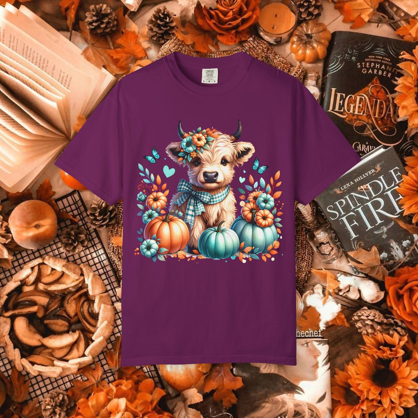 AUTUMN HIGHLAND COW TEE