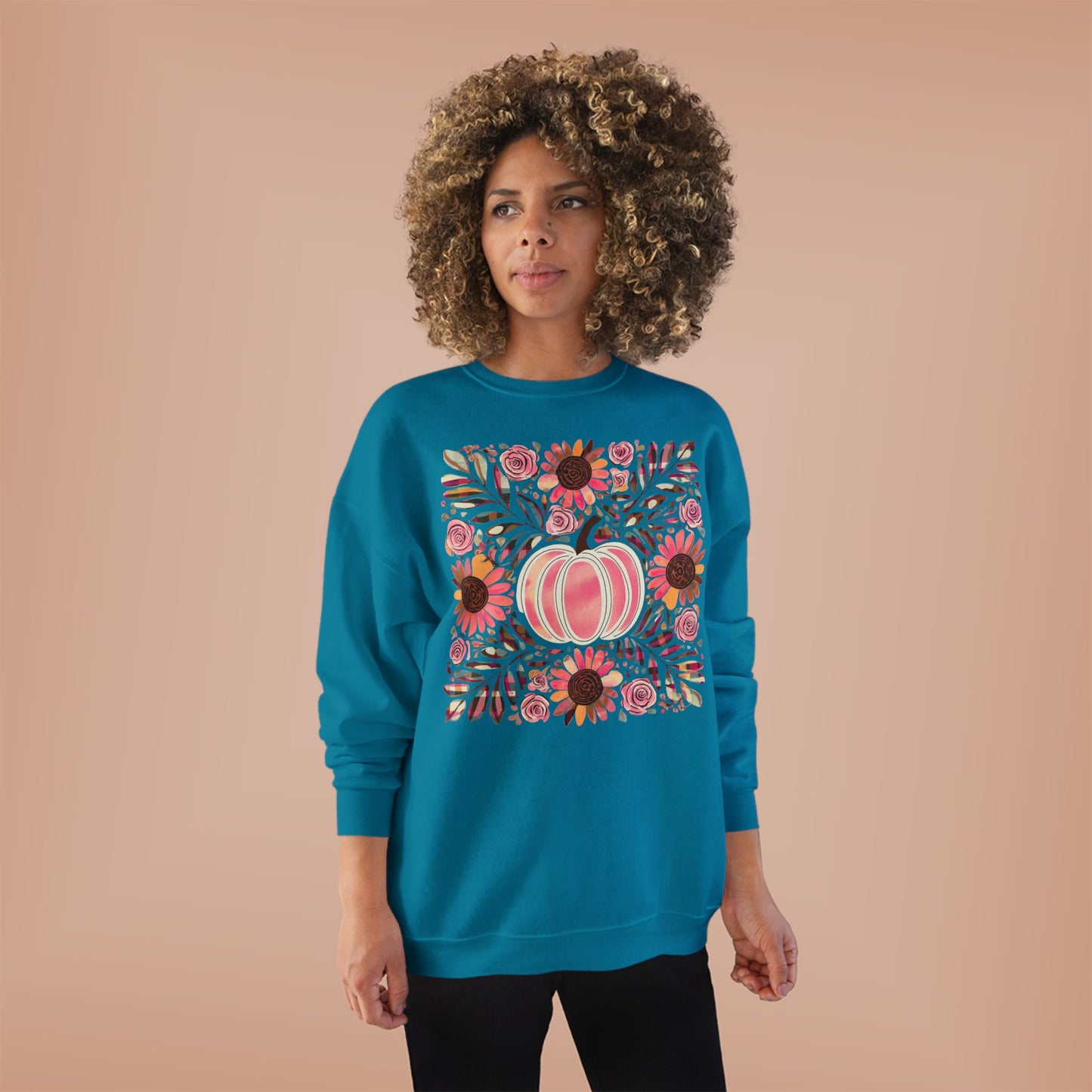PAINTED PINK PUMPKIN CREWNECK