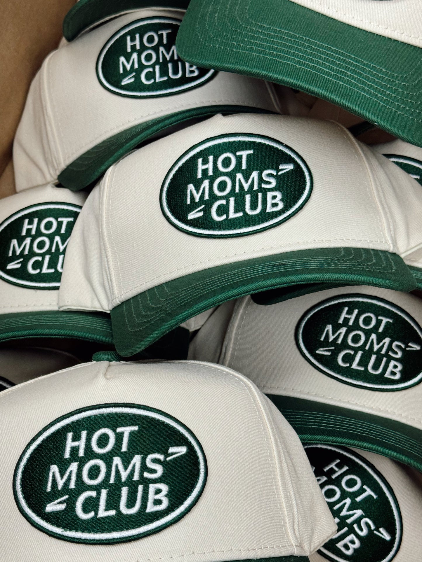 Hot Moms Club | Green Vintage Trucker Hat