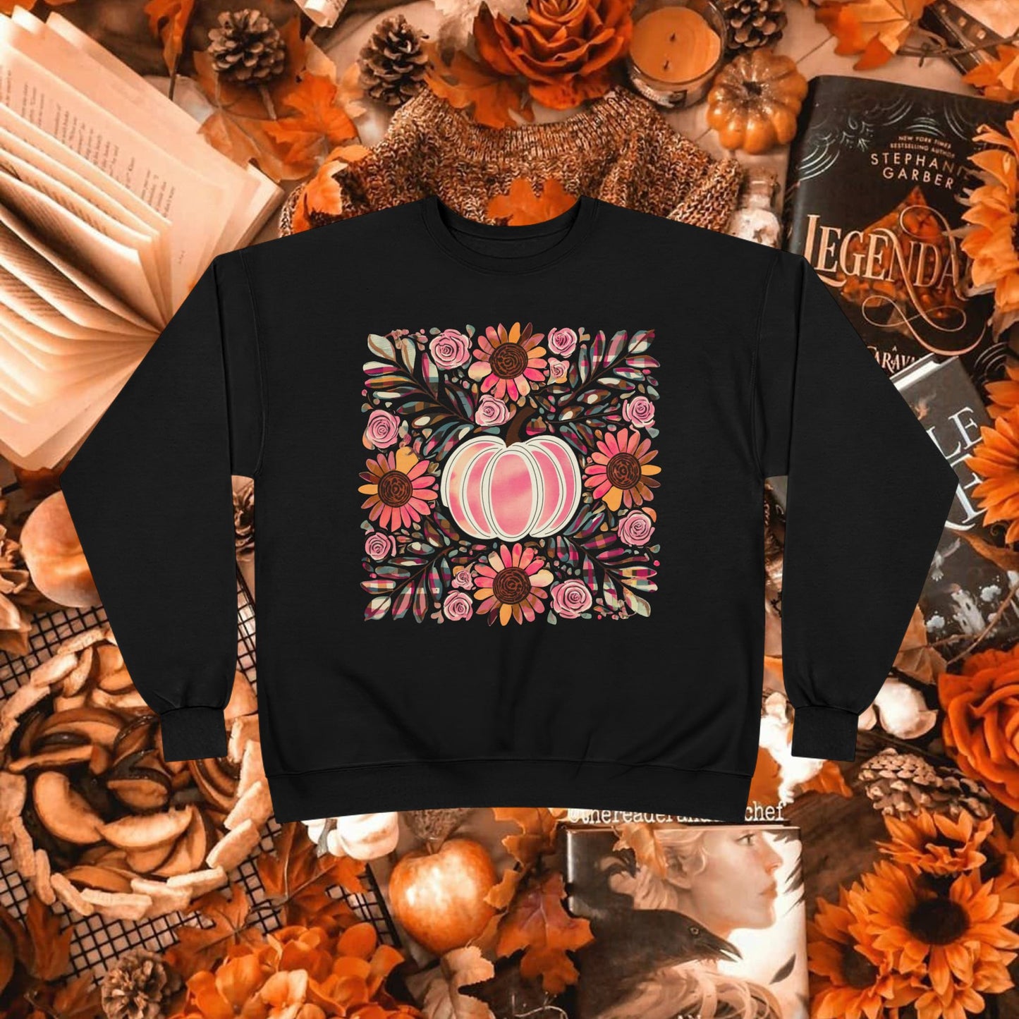 PAINTED PINK PUMPKIN CREWNECK
