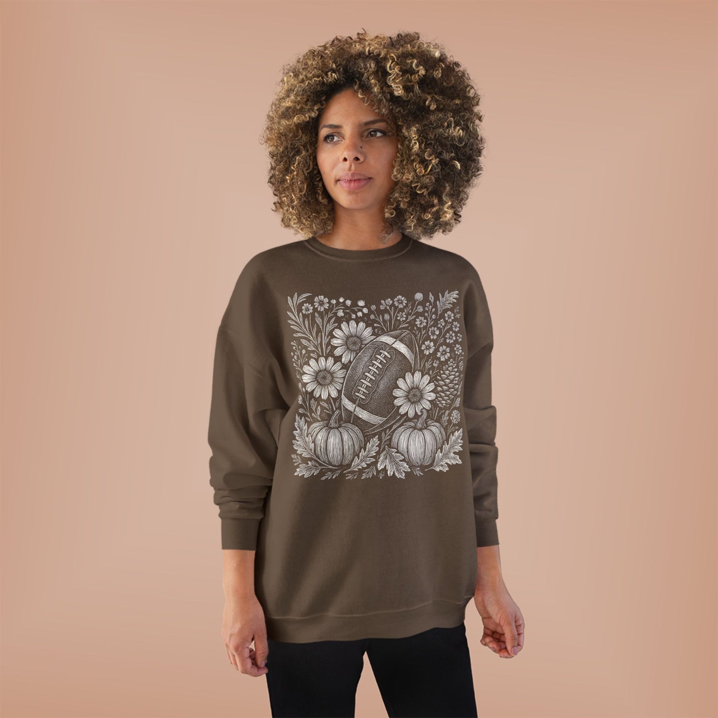 AUTUMN PUMPKIN FOOTBALL CREWNECK