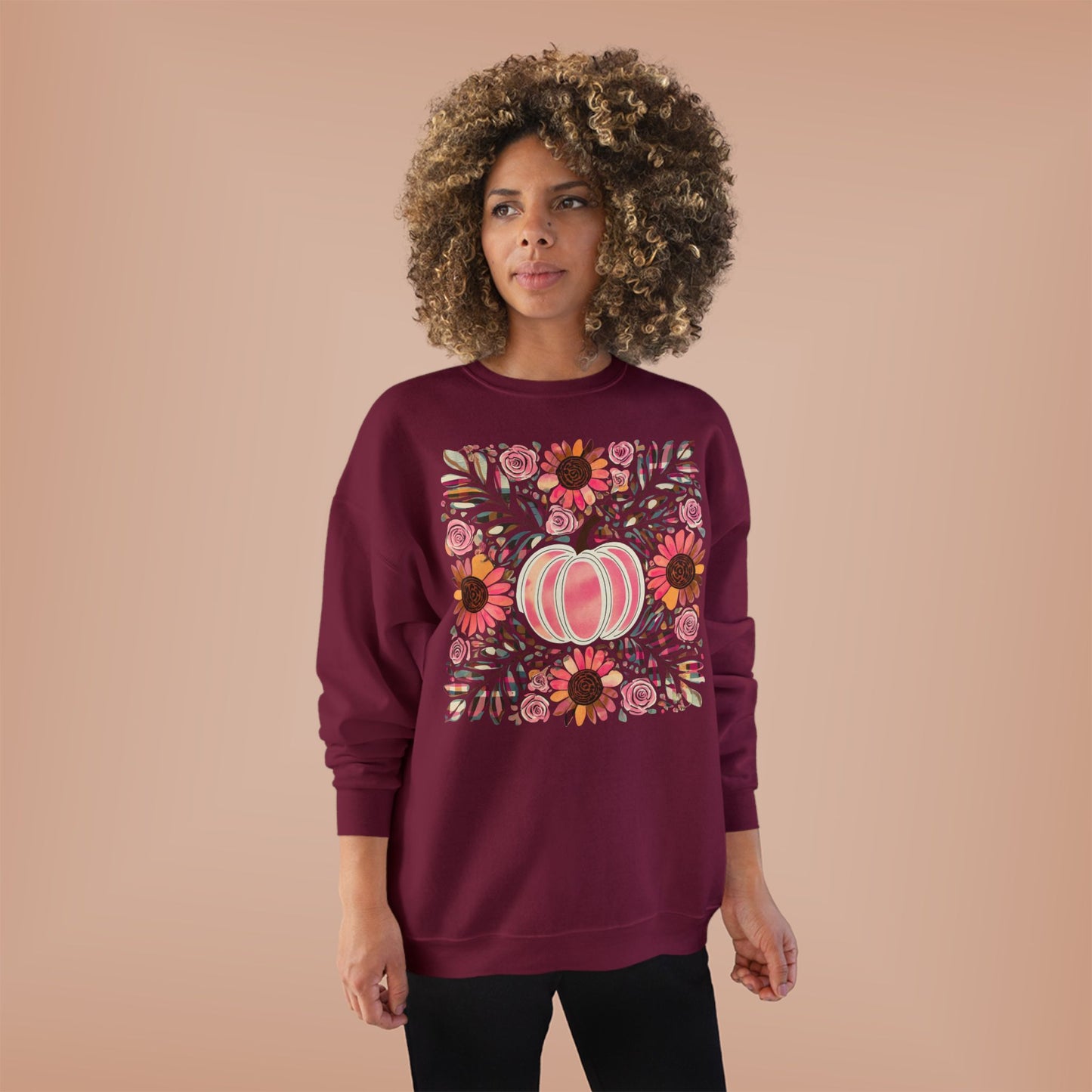PAINTED PINK PUMPKIN CREWNECK