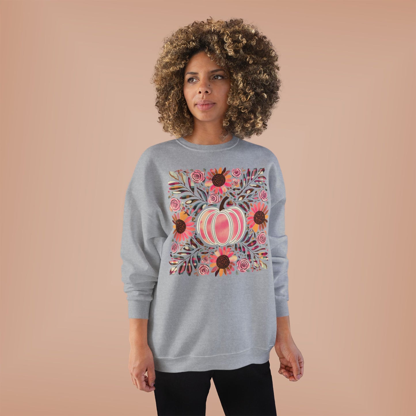 PAINTED PINK PUMPKIN CREWNECK