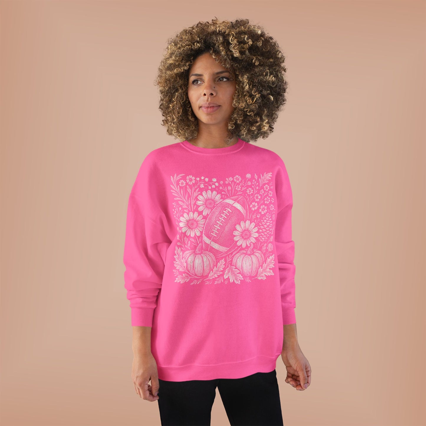 AUTUMN PUMPKIN FOOTBALL CREWNECK