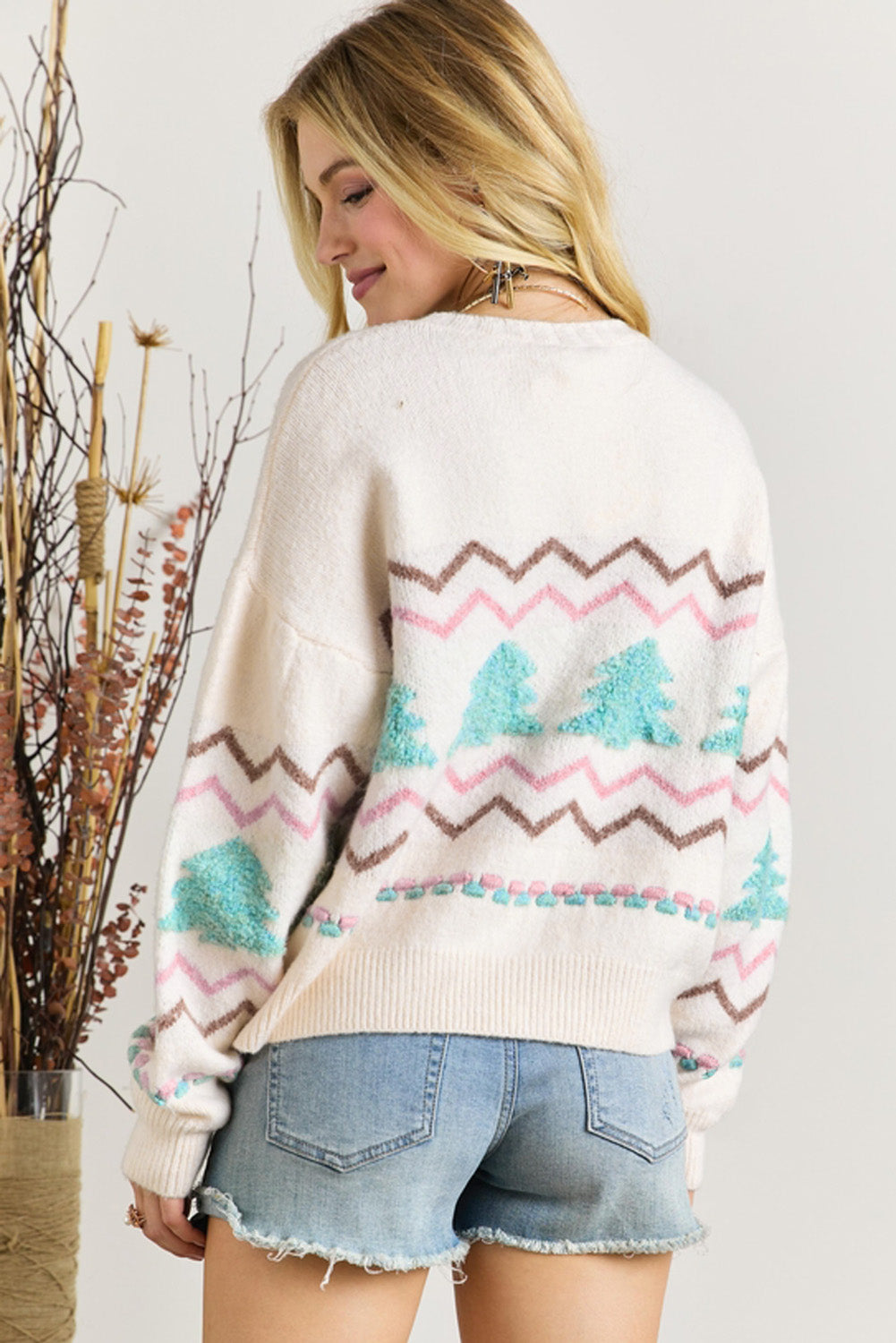 Alli Knit Sweetheart Sweater
