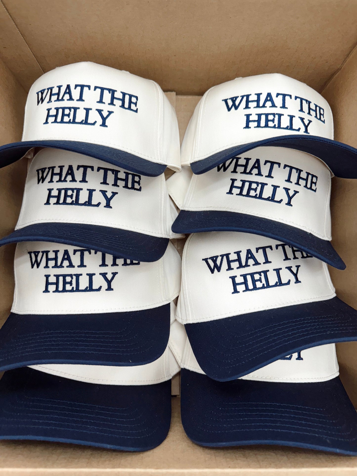What the Helly | Navy Vintage Trucker Hat