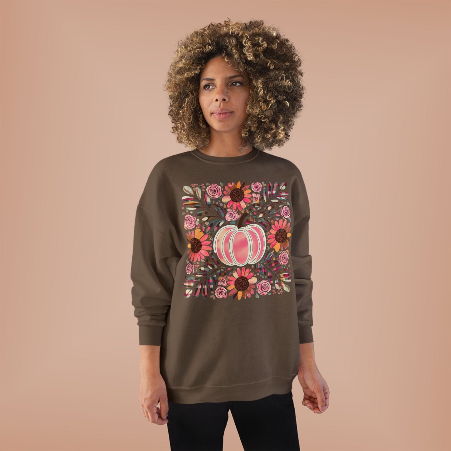 PAINTED PINK PUMPKIN CREWNECK