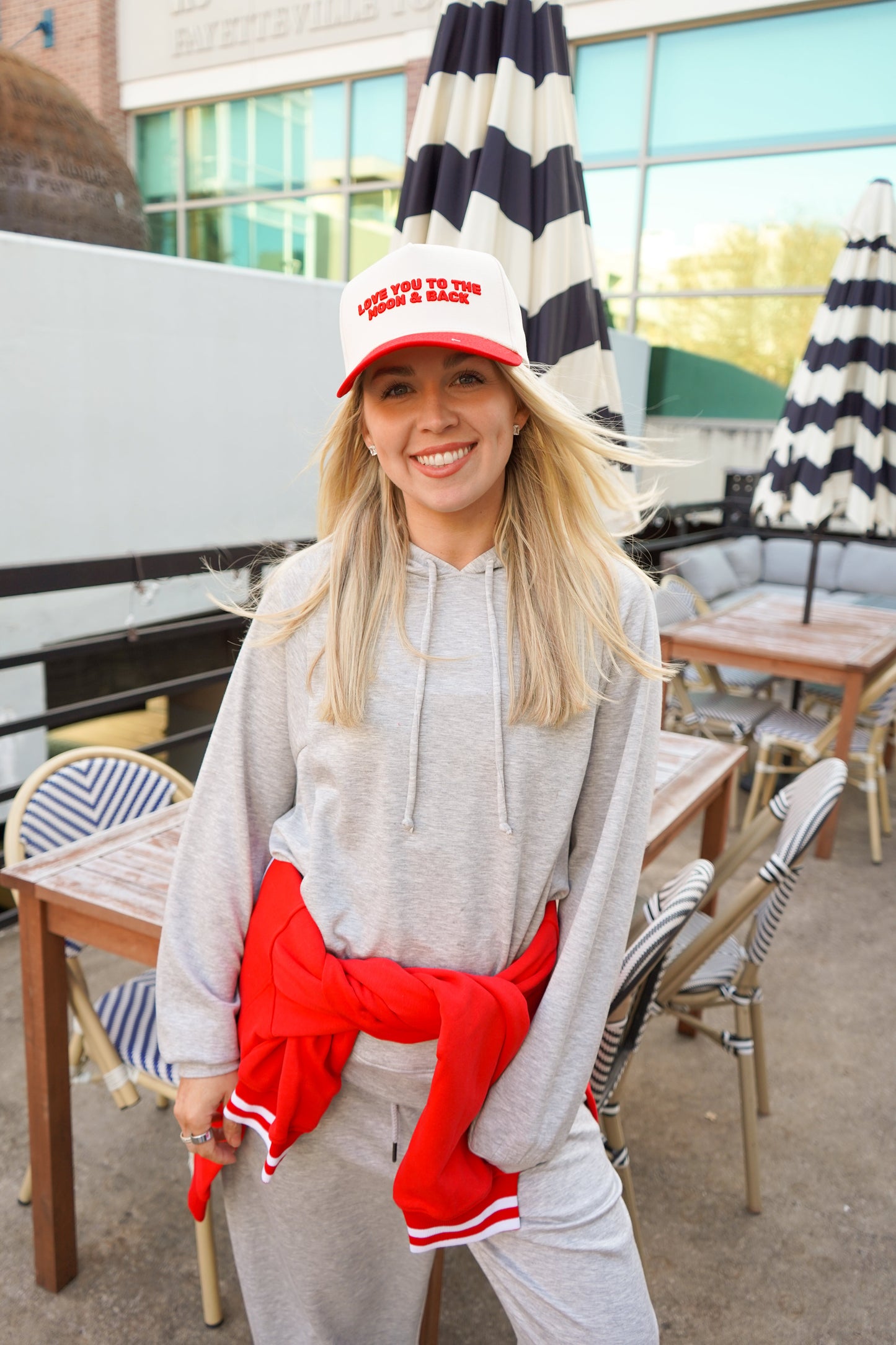 Love you to the Moon | Red Vintage Trucker Hat