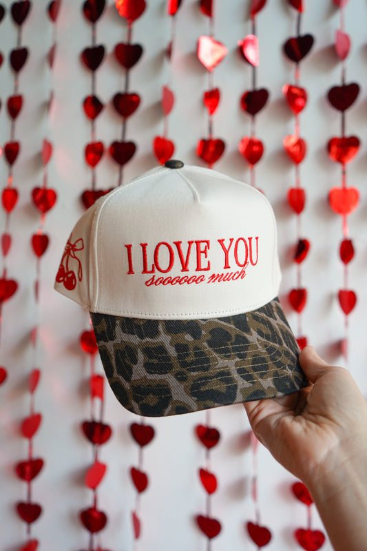 I Love You Sooooo Much | Leopard Vintage Hat