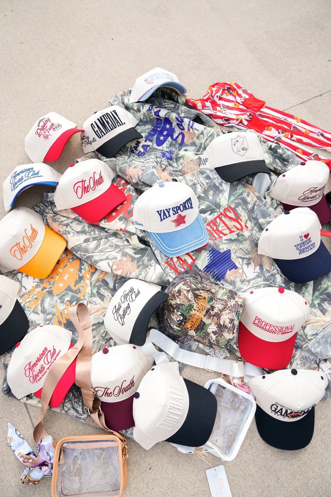 Here for the Snacks | Denim Vintage Trucker Hat