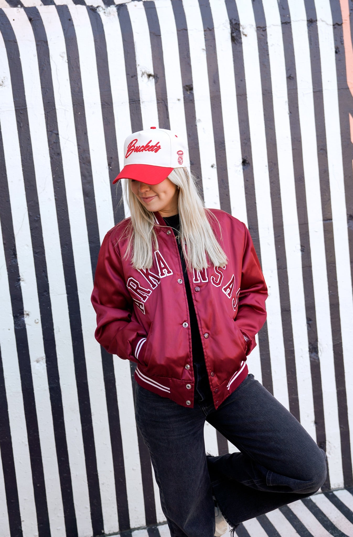 Buckets | Red Vintage Trucker Hat