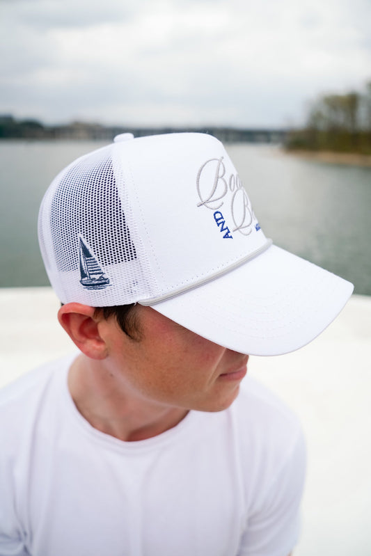 Boats & Beers | White Vintage Trucker Hat