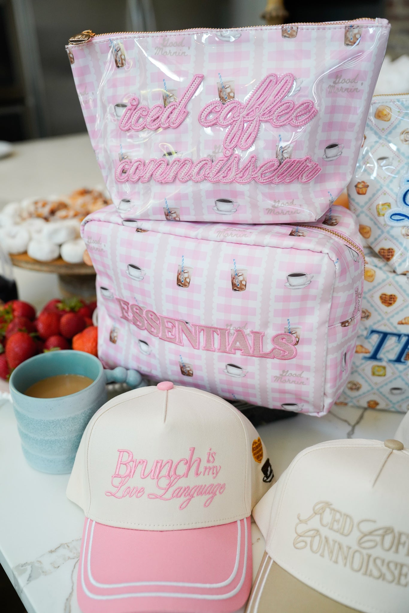 Brunch is my Love Language | Pink Vintage Trucker Hat