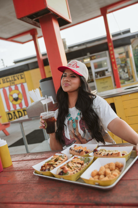 Makes me Want a Hot Dog | Red Vintage Trucker Hat