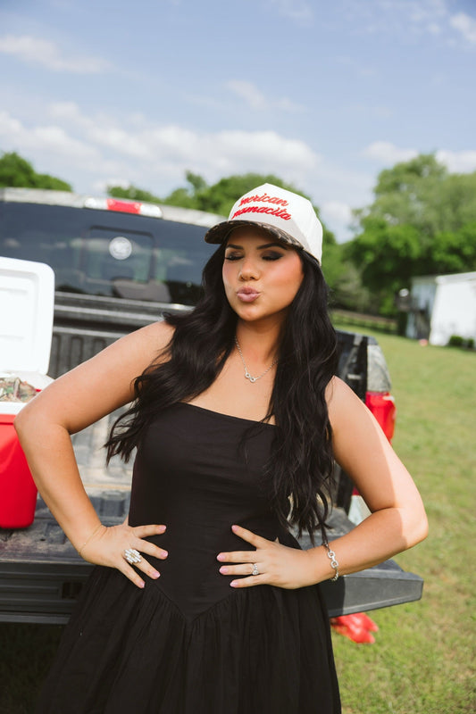 'Merican Mamacita | Leopard Vintage Trucker Hat