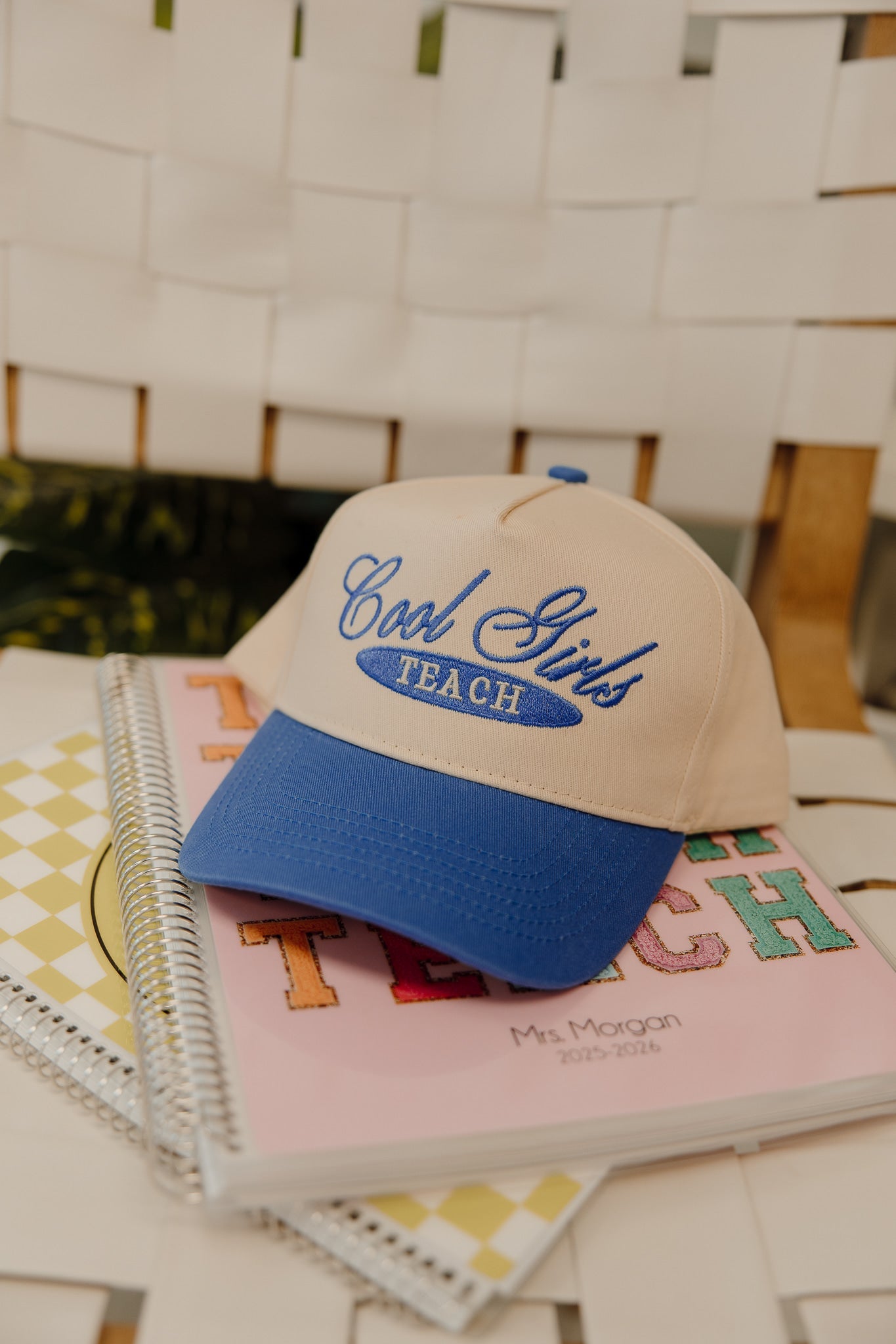 Cool Girls Teach | Periwinkle Vintage Trucker Hat