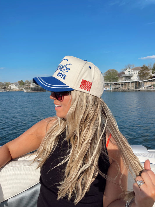 More Lake Days | Royal Blue Vintage Trucker Hat