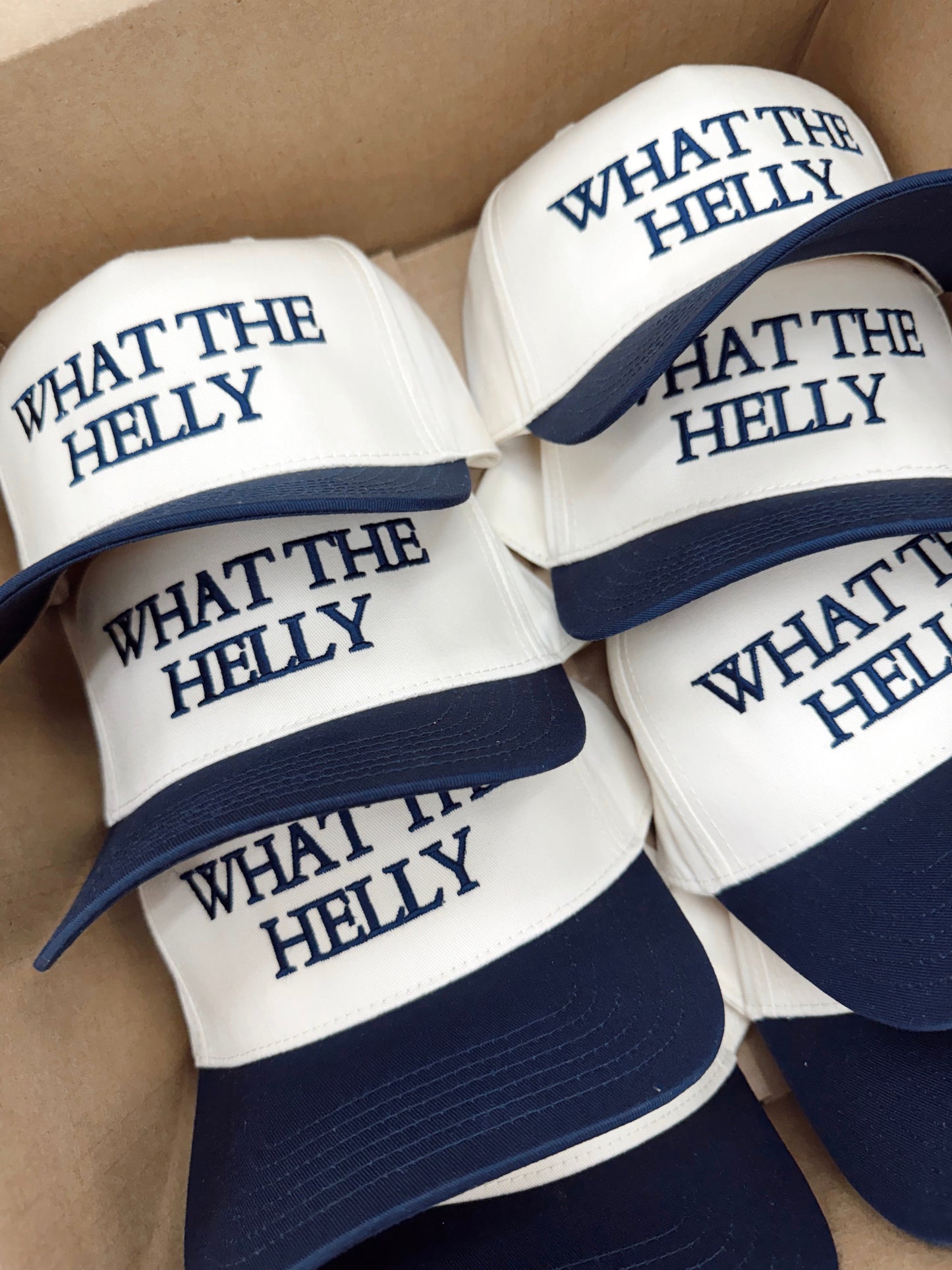 What the Helly | Navy Vintage Trucker Hat