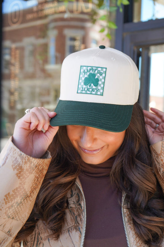 Happy Go Lucky | Green Trucker Hat