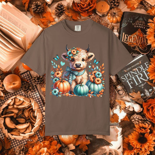 AUTUMN HIGHLAND COW TEE