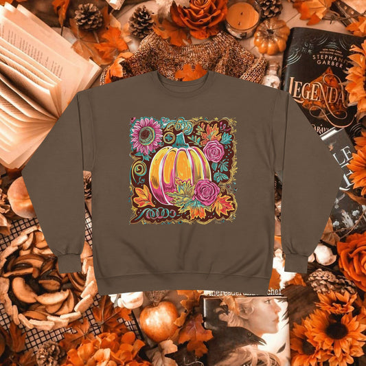 AUTUMN PAINTED PUMPKIN CREWNECK