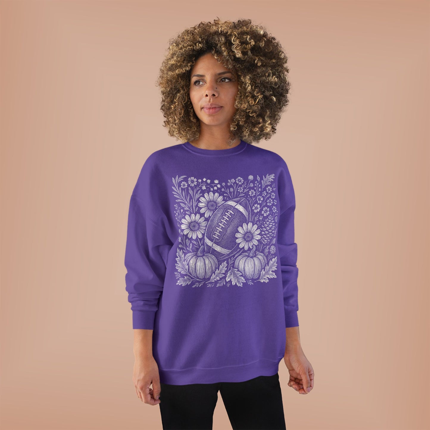 AUTUMN PUMPKIN FOOTBALL CREWNECK