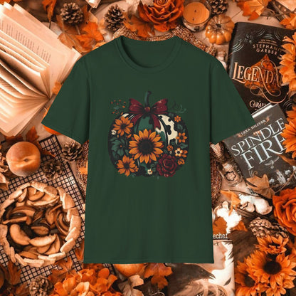 AUTUMN FLORAL PUMPKIN TEE