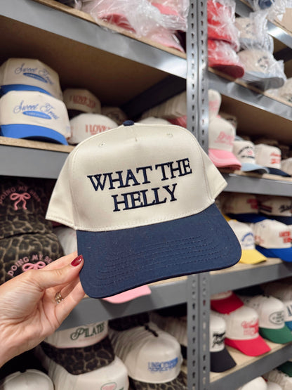 What the Helly | Navy Vintage Trucker Hat