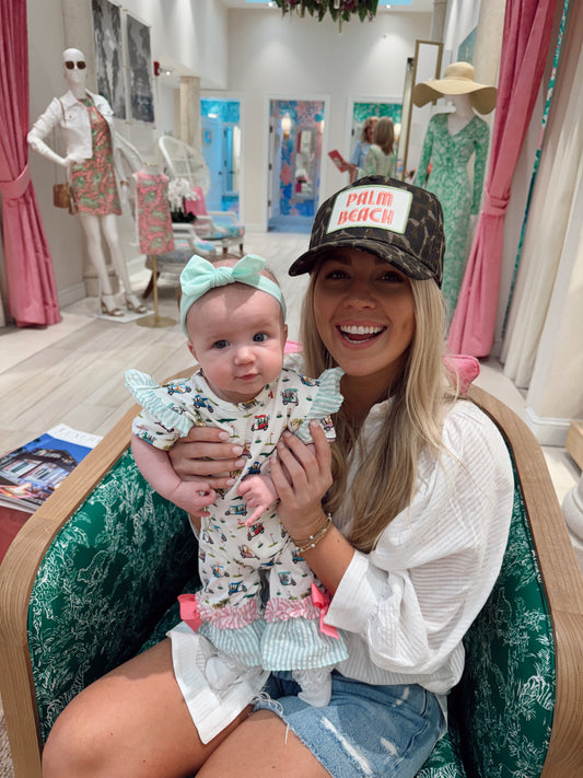 Palm Beach | Leopard Vintage Trucker Hat