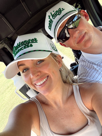 Couples Golf Hat | White Vintage Trucker Hat