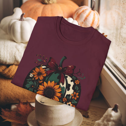 AUTUMN FLORAL PUMPKIN TEE