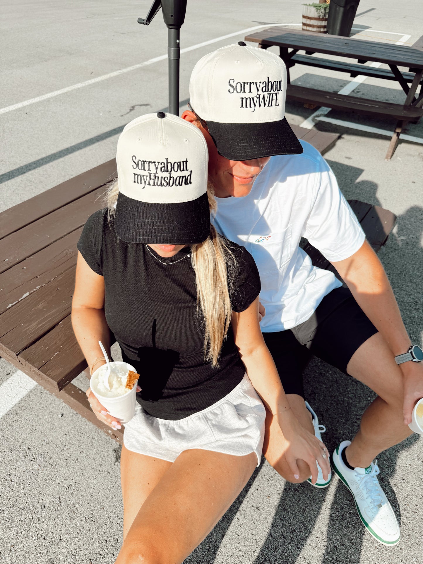 Sorry about my Husband | Wife | Vintage Trucker Hat