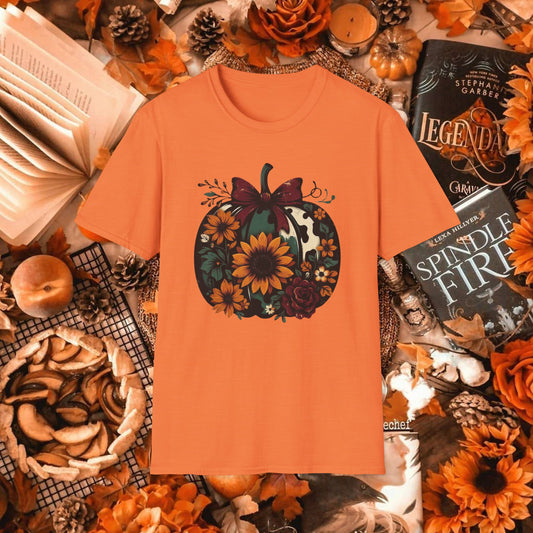 AUTUMN FLORAL PUMPKIN TEE
