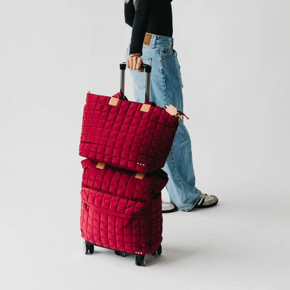 Puffer Tote Everyday/Travel Roller Bag