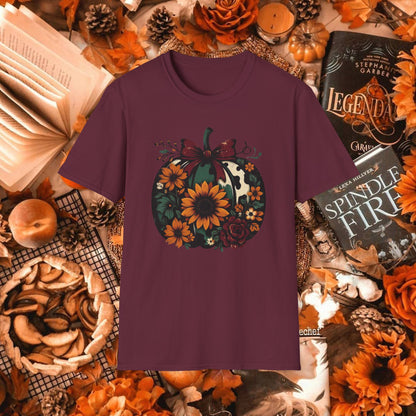 AUTUMN FLORAL PUMPKIN TEE